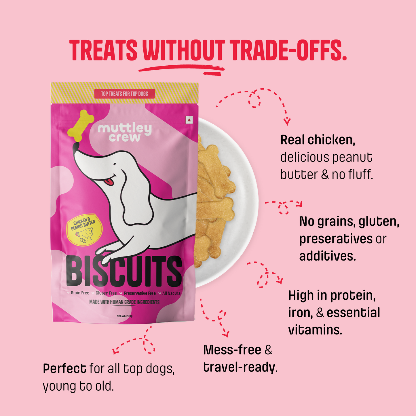 Chicken & Peanut Butter Biscuits